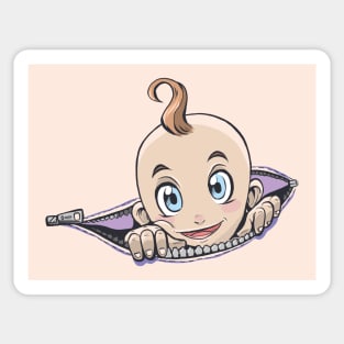 Pregnant| Zipper Baby Sticker